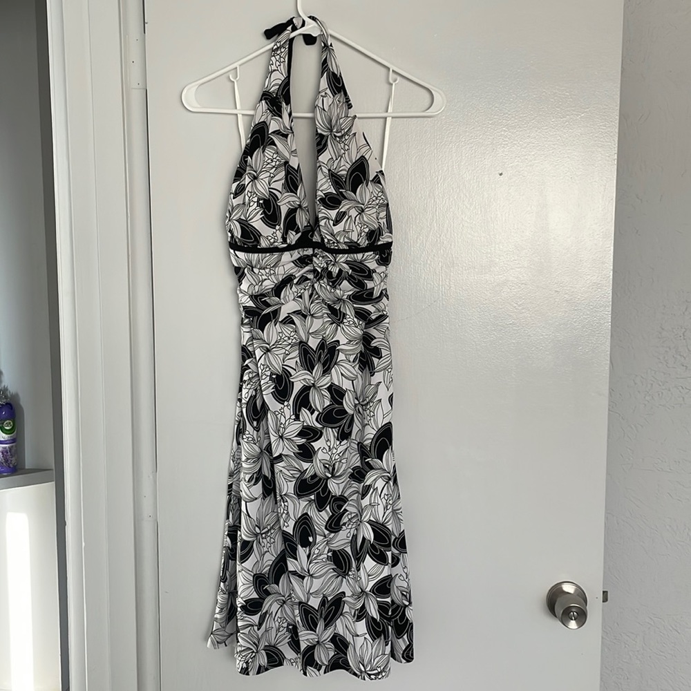 WHBM Floral Halter Dress, size 6